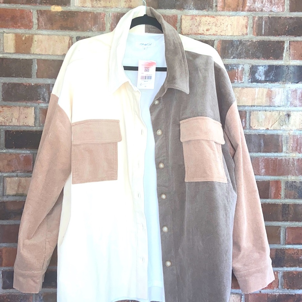 Corduroy shacket. 3X. New with tags
